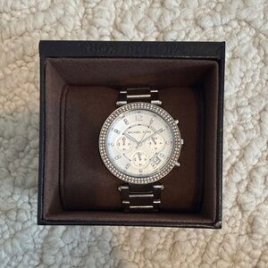 Michael Kors Silver Chronograph Watch